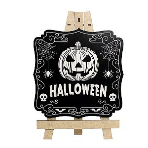 Lousa Preta Decorativa Halloween Abóbora 28 cm - Produ Fest