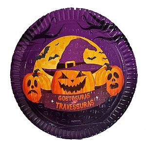 Prato Redondo Gostosuras/Travessuras N.6 Halloween - Kaixote