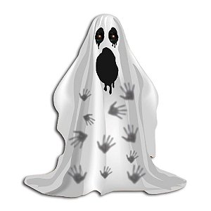 Painel Fantasma Decoração de Halloween HJ5 1 UN - JR
