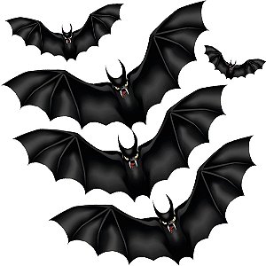 Decoração Halloween Morcego Sanguinário HJ9 c/7 UN - JR