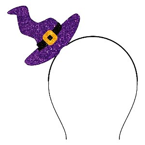 Tiara Maluca de Halloween Chapéu de Bruxa - ProduFest