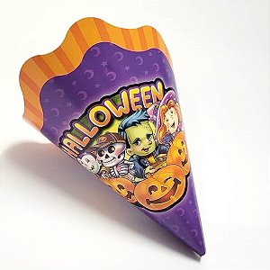 Cones de Papel p/ Doces Halloween c/ 8 un - Kaixote