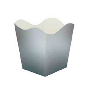 Cachepô Grande Laminado Prata c/ 4 unid - Kaixote