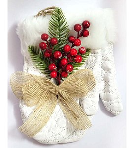Enfeite de Natal Luvas Brancas Decorativas L002 - SB Aces (12)