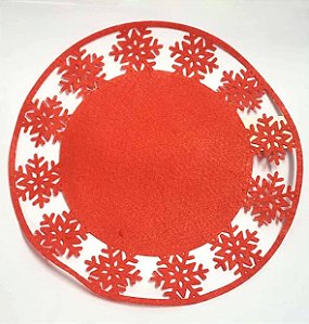 Decorção Natal Souplast c/ Detalhes Flocos Vermelho SS015 - SB Aces (12)