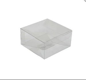 Caixa Cristal p/ 4 Doces Transparente c/ 10 UN C1671- Ideia