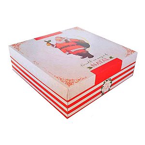 Caixa de Natal Papai Noel 27 cm NT99 - JR
