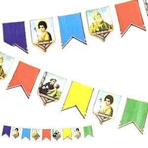 Faixa Bandeirinhas Três Santos p Festa Junina Decoração (6)