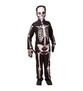 Fantasia Halloween La Caveira Infantil Tam.GG  - Fantasia Super
