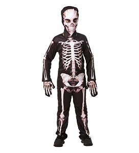 Fantasia Halloween La Caveira Infantil Tam.G  - Fantasia Super