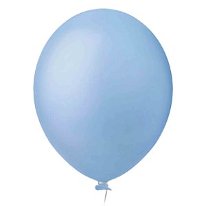 Balão Bexiga Liso Nº9 c/ 50 Un. Cor Azul Candy - Pic Pic