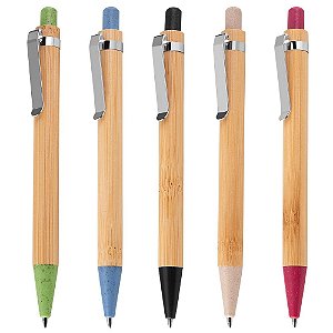 14671 - Caneta Ecológica de Bambu com Estojo