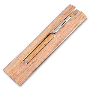 14672 - Caneta Ecológica de Bambu com Estojo