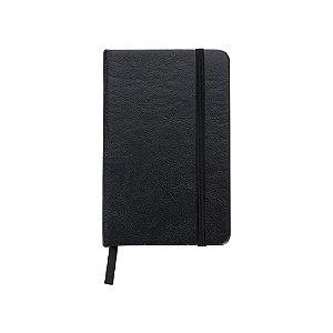 11595p - Caderneta tipo Moleskine Couro Sintético