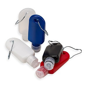 14494 - Frasco Plástico 40ml com Mosquetão