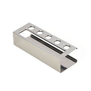 14599 - Porta Cartão Inox com Suporte Para Canetas.