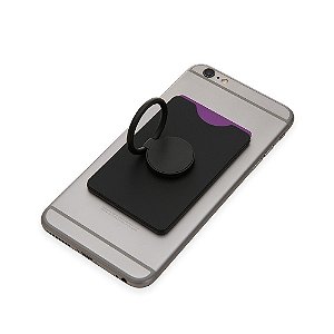 14598 - Adesivo Porta Cartão para Celular com Anel de Suporte