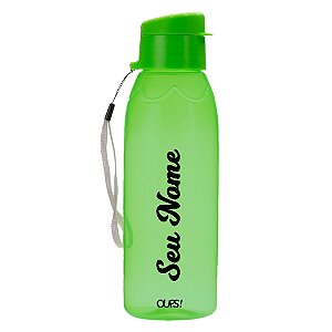 18556 - Garrafa Plástica 700ml Verde com Nome