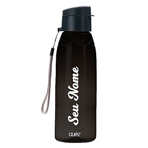 18556 - Garrafa Plástica 700ml Fume com Nome