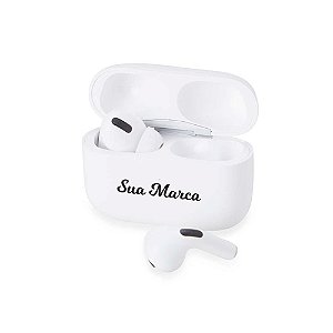 5021 - Fone de Ouvido Bluetooth com Case Carregador Personalizado Com sua Marca