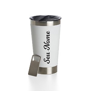 18645L - Copo Térmico 500ml Branco Personalizado com Nome 01