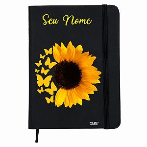 12514 - Moleskine Girassol Personalizado com Nome