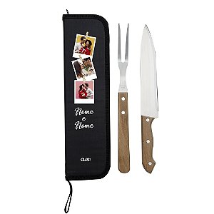 DUPLICADO - 7447 - Kit Churrasco 2 Peças Personalizado Casal