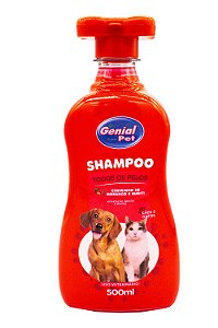 Shampoo p/ Cães e Gatos Todos os Pelos Morango e Buriti 500ml