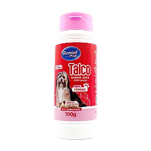 Talco banho Seco Perfumado p/ Cães Fêmea