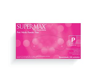 Luvas Supermax - Nitrilo Pink tamanho - P
