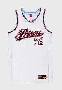 Regata Basquete Prison 72 White Bordada