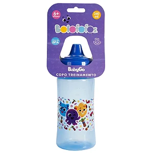 Copo de Transição Infantil Bolofofos Válvula Antipingos 240ml BabyGo