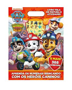 Patrulha Canina Livro Tela de Pintura e Atividades
