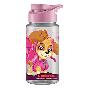 Garrafinha Patrulha Canina Plástico 500ml - Skye Rosa