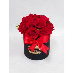 Caixa box Florfina com 20 rosas vermelhas