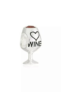 Berloque de pulseira pandora wine - Prata 925