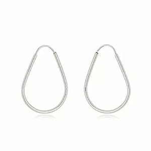 Brinco Feminino Gota Fio Redondo - PRATA 925
