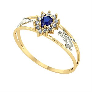 Anel Formatura feminino - Ouro 18K