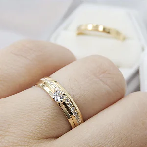 Par de alianças casamento Atenas 3mm de moeda antiga - Anel solitário Brinde