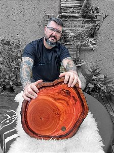 155 - Tábua de corte rústica (PEROBA ROSA)