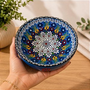 Bowl Cerâmica Turca Pintado a Mão