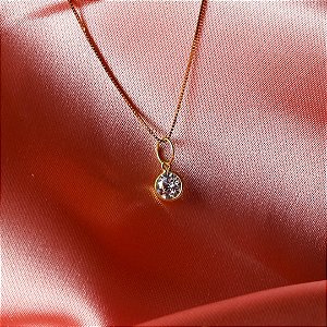 Pingente de Ouro 18k Ponto de Luz