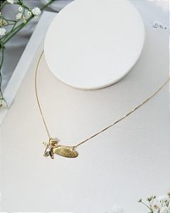 Gargantilha de Ouro 18K com Menino