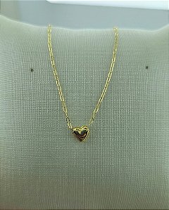 Gargantilha Ouro 18k Coração