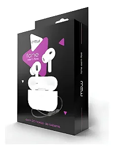 Fone De Ouvido Sem Fio Bluetooth Mew Tws350 Case Magnetica