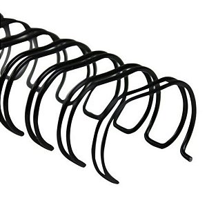 Wire-o  Preto 1" - Passo 2:1 - Catambria