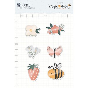 Colecao Carpe Diem - Kit de Acrilico Abelhinha - Juju Scrapbook