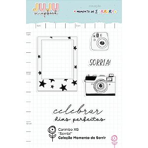 Carimbo M Juju Scrapbook Sorvetinho Coleção Tudo de Bom