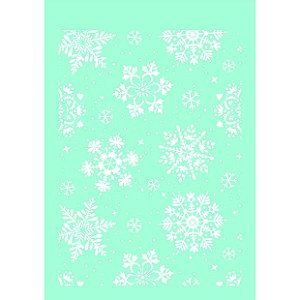 Colecao HOHOHO - Stencil Floco de Neve - HOH15 - Carina Sartor