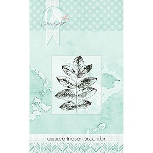 Colecao HAPPY - Carimbo P Folhas - Carina Sartor